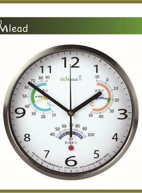 GEMlead/榛利 温湿度挂钟 静音挂钟