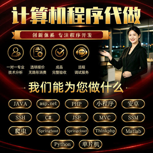 程序代做软件开发制作定制小程序APP代做java代码编写设计python