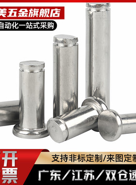 304平头带槽销轴双头卡簧定位圆柱销HCDG HCCG PHCCG SHCDG