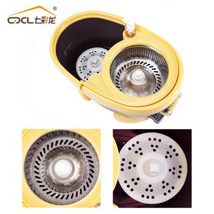 七彩龙拖把桶旋转拖把洗四净一拖两用墩布手免拖地桶拖布驱桶家用