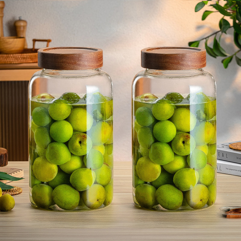 高档青梅泡酒玻璃瓶家用密封瓶泡专用果酒杨梅酒坛子酒罐空瓶酿酒