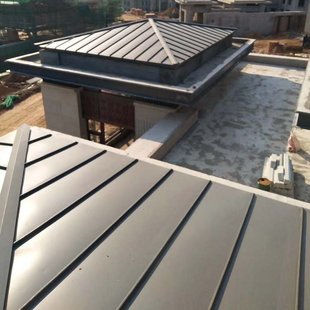 矮立边铝镁锰屋面瓦免钉铝瓦铝合金瓦片铝镁锰合金屋面板铝仿古瓦