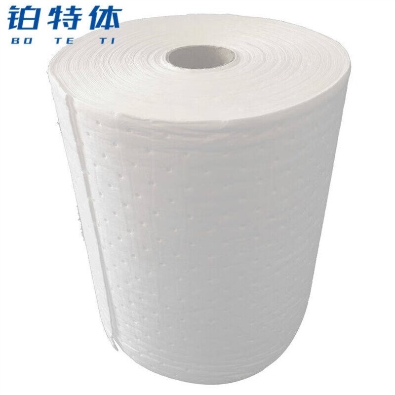 铂特体工业吸油棉片吸附棉溢油漏油吸油毡吸污垫吸收材料吸油卷材