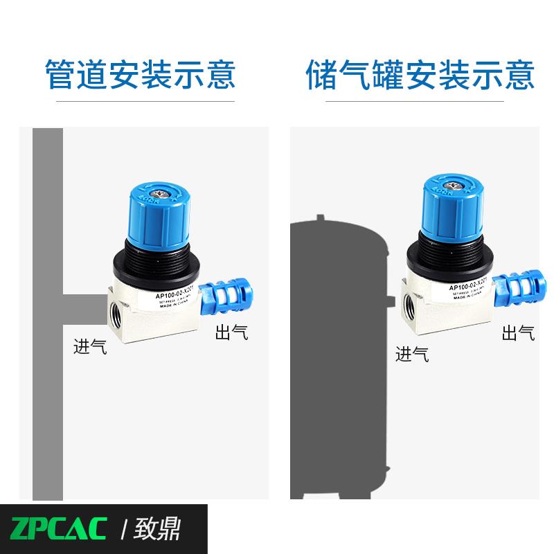 气动溢流阀压力调整阀AP100-01/02 AP100-01-X201 AP100-02-X201