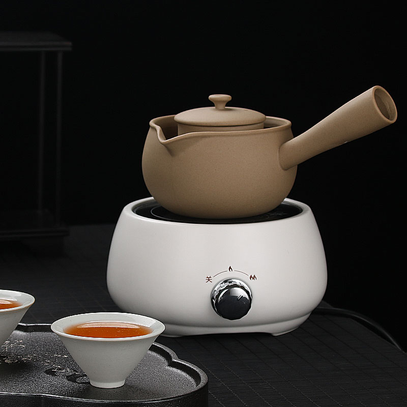 侧把陶壶煮茶壶家用小青柑茶壶黑茶陶瓷电陶炉煮茶器原矿粗陶茶具