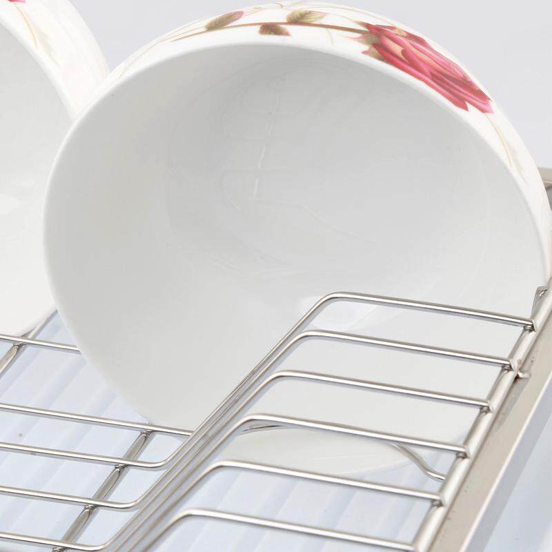 304不锈钢加宽碗碟架单层厨房用品晾洗碗架子碗盘置物架架碗收纳