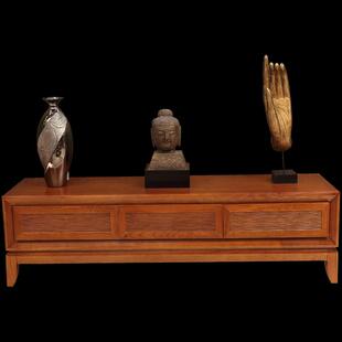 筑家东南亚家具实木电视机带木地柜客厅矮白蜡柜柜柜抽屉视听