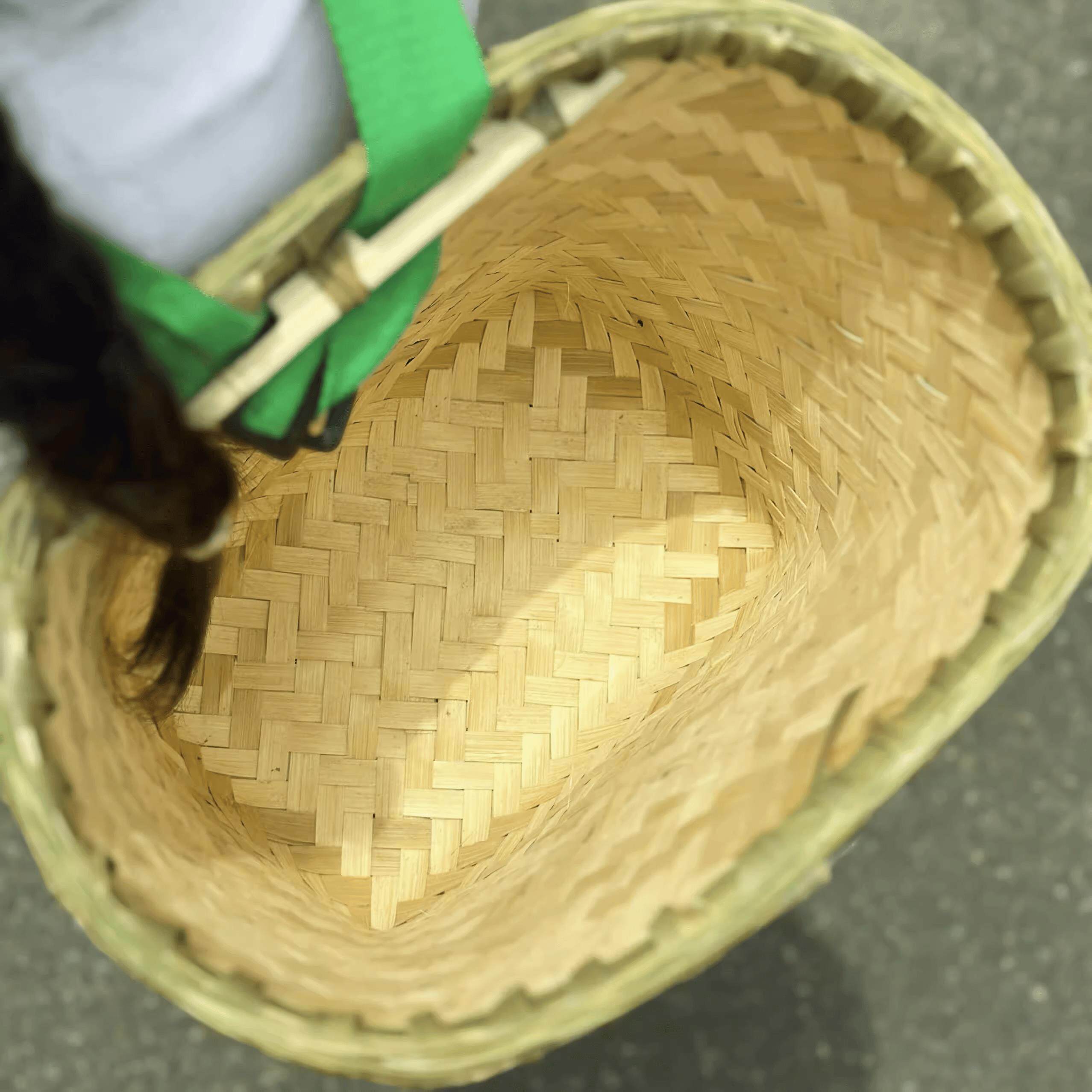 迷你精编儿童农村竹子背篓竹编加厚儿童四川云南贵州背篼道具采茶