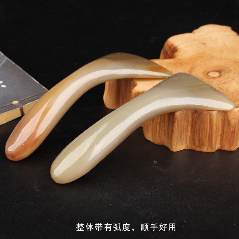 天然牛角刮痧筒刮痧桶背部按摩板全身通用腿部肩部刮沙鲲工具神器