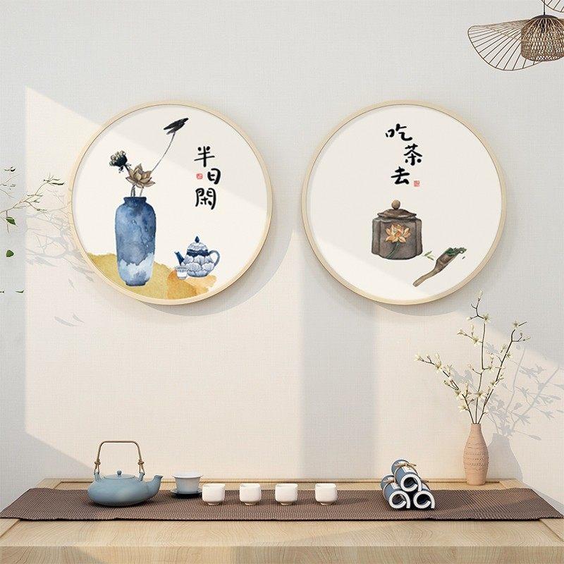 定做碗净福至餐馆碗净福来挂画新中式餐厅装饰画字画饭店墙面壁画
