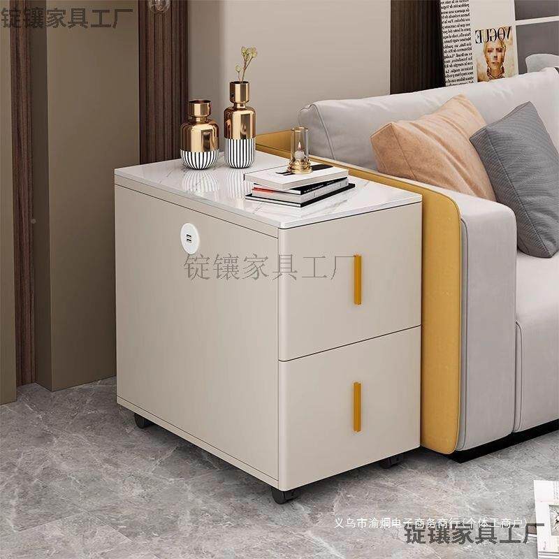 沙发边柜边侧边岩板几桌子小代户型柜客厅家用简约现储物柜小ZAS