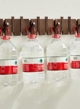 钢琴键挂胡桃木挂衣钩定进门玄关挂打衣架AL101321壁挂墙上门后孔