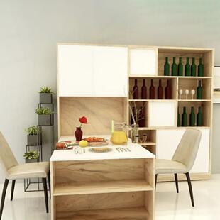 桌椅挂床柜智变五金下翻上折叠桌多功能家用隐拉形壁悬空墙抽无品