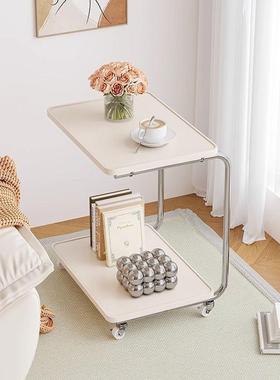 茶边桌小茶几可移动客厅沙发几边角几迷滑轮你桌AHG简约卧室边桌