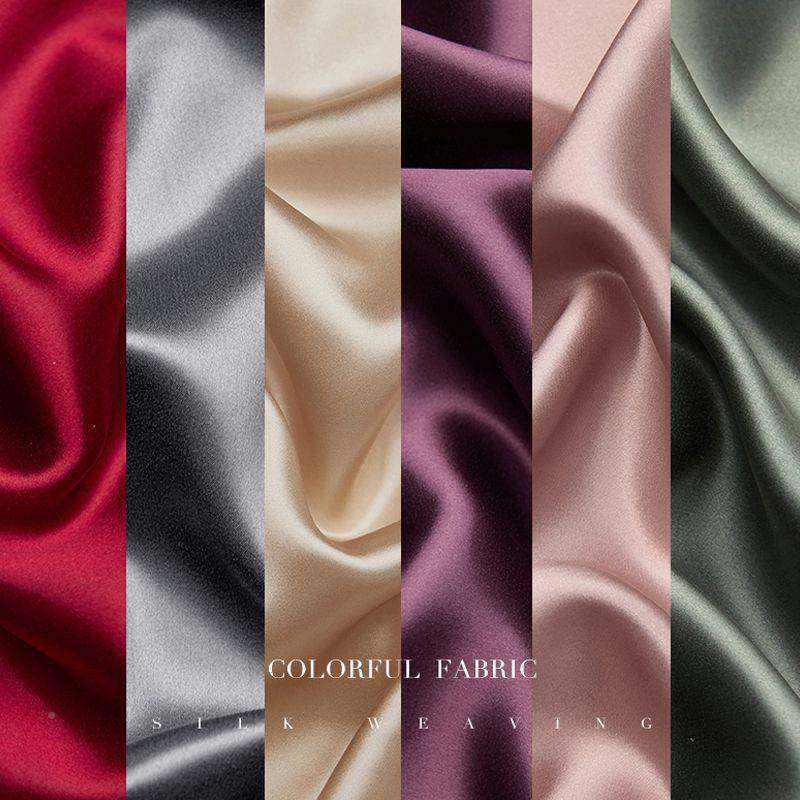 桑丝枕头0丝mm真丝枕套FIU套一对装绸枕套枕巾冰丝单蚕个家用48x7