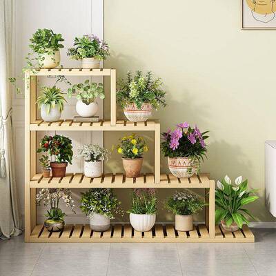 花盆多架架大实木多阶梯式DWB层客肉窗台置物架家用厅花架子室内