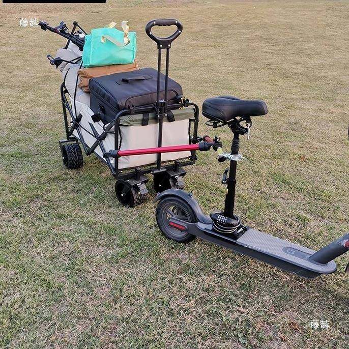 自行车拖车拖连接件露接营车连自行车连JPY接器单车拖车杆牵杆引