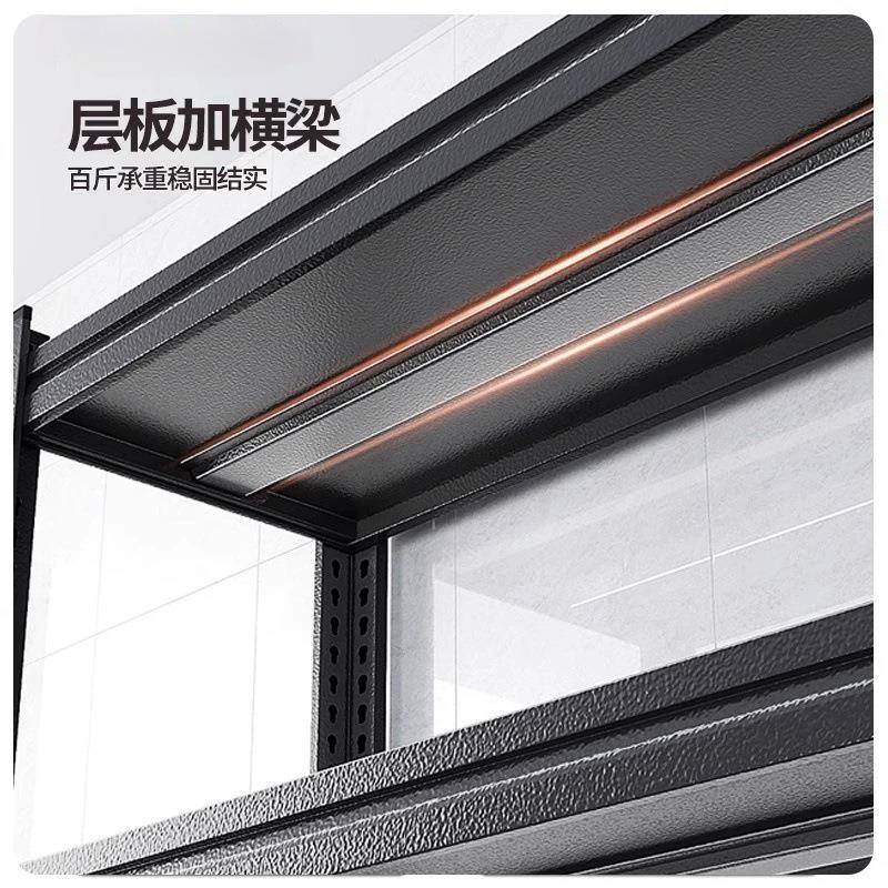 厚厨房置物架001家子用落地加多功能微波炉层货架多储物收纳架