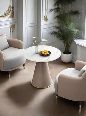 酒店堂休闲接FDY待会沙发洽谈大桌椅办组合公室客茶几弧形商务简