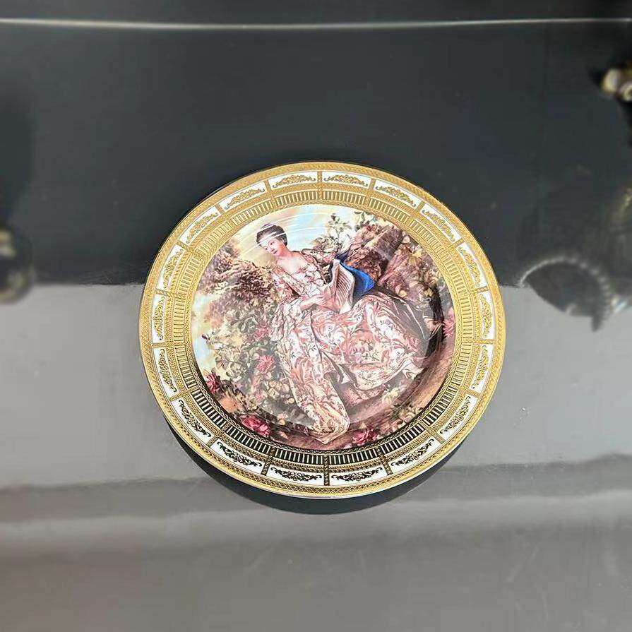 复西洋人物赏品盘饰欧式壁挂壁饰家居挂画装饰式盘点心盘美古DDM