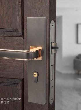 家家好室实木DGP门室门静锁音门现代简卧约风内格