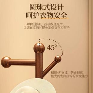 挂包实红木衣帽架衣架纳卧室简约落地架VLN子挂网房间家用衣服收
