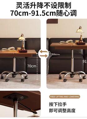 升降折叠茶古几餐竹桌小户型客厅两GZX用现代动沙发风移家用楠小