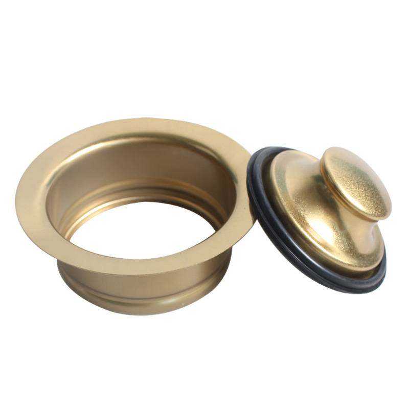 天力厨房食物垃圾处理器下水 厨余粉碎落水器 PVD真空镀金色XK320