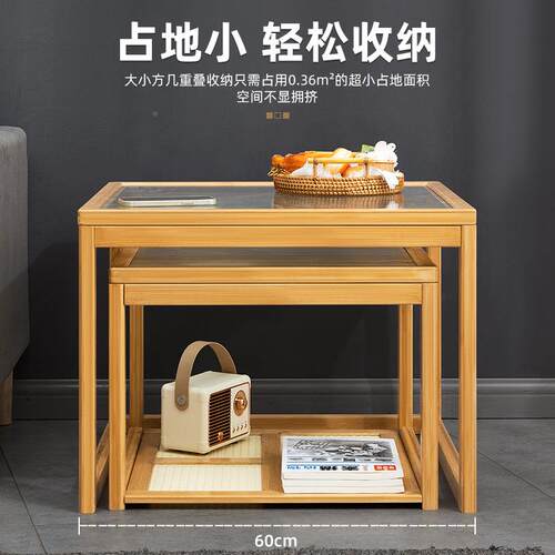 小茶厅几组合几现移代简约玻璃家JVF用客茶茶台极简风小户型动小