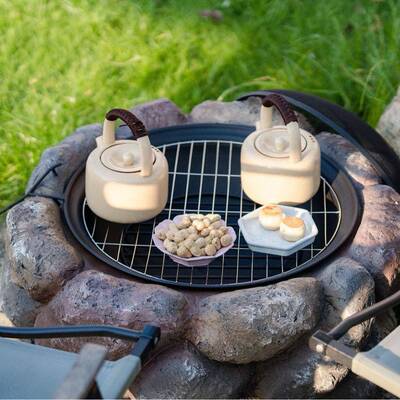 户围炉煮茶桌烤茶烤外奶秋HR18103A冬烤火多携功能取暖烤炉炭火便