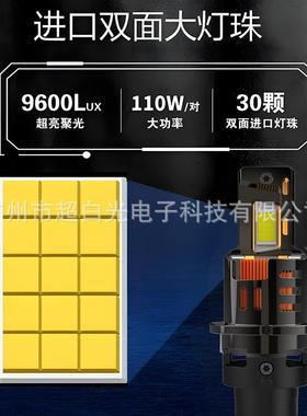 1：1汽车LED大灯原灯直插式D2SDE4G17SLD灯泡替换装氙气灯泡30芯