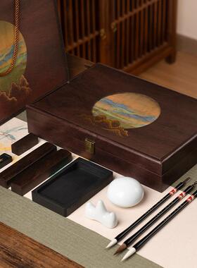 YJR千峰翠影文房四毛笔装套文房四宝套装初学者宝书法专用