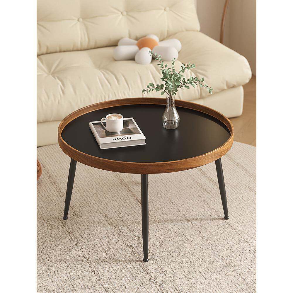 小网户茶几小现奢小户型小客小PPG厅桌圆形简代约茶几几客组合桌