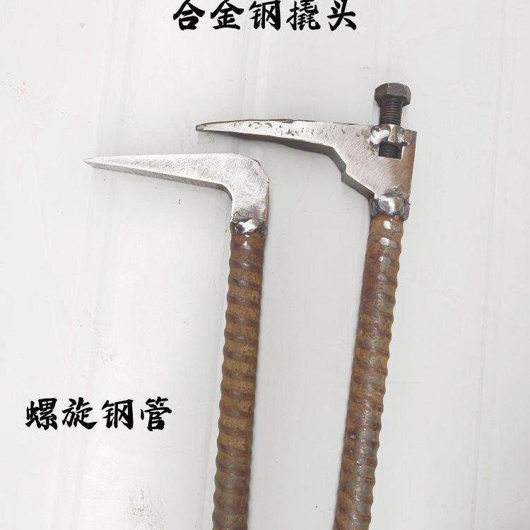空心无品牌/螺纹钢木工撬拆模模棍工铝具膜铝大撬杠背钩撬棍铝木