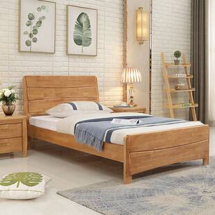 单人床1.2米1.35小户型全实木1一2二35宽气压高箱储物90cm儿童0.9