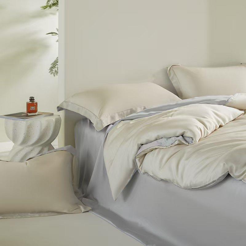 A类10s0兰精天丝四件套被夏季纯618-102色冰丝单套轻奢裸睡双人床