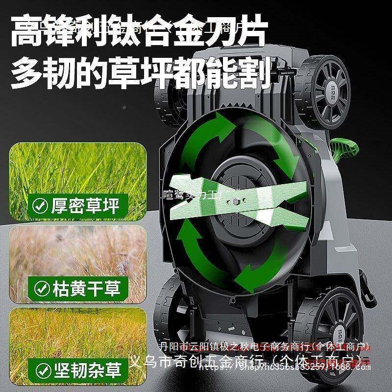 博奥草电坪机动手推式草坪修剪机小型家用园林电剪草机菲插MSC割