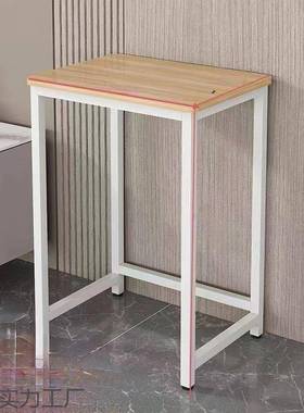 简易小脑桌子靠墙边家几层置物架单出增势#666租屋台式用电桌办公