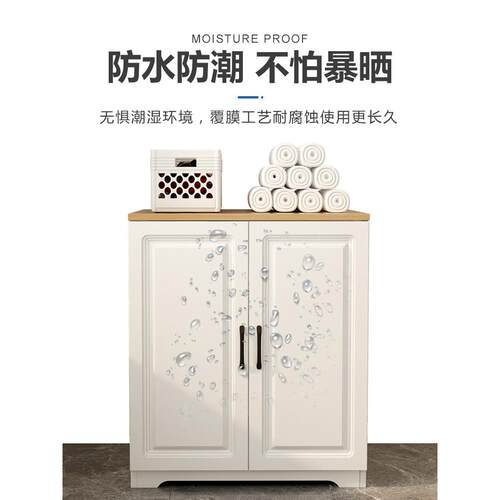 欧式阳台储物柜飘窗大柜矮水柜地柜防容量杂物柜QMS实柜木子
