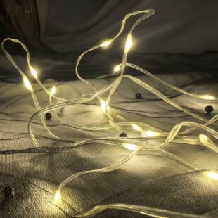 新款太阳能插电低压皮线灯树灯庭院圣诞节装饰小彩灯防水亮化工程