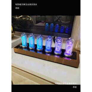辉光管时钟rgb管钟电54510050竞间电脑桌面科技摆件创意电时子时