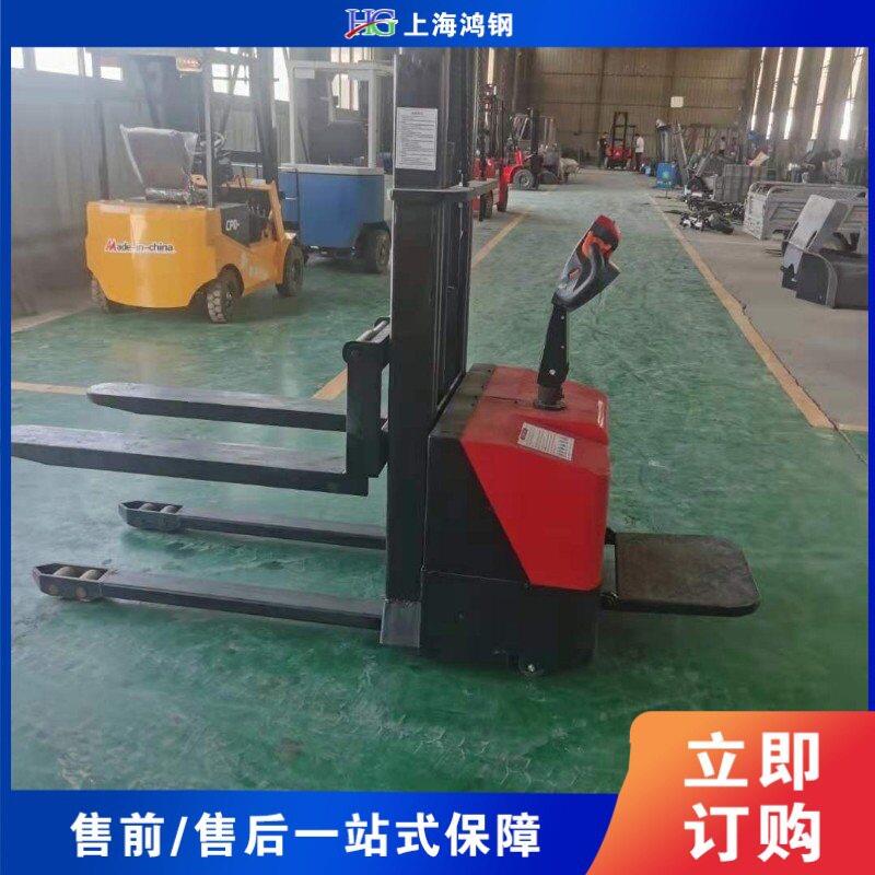液压电动堆车 半自动电升降叉车 站架式托盘搬运车