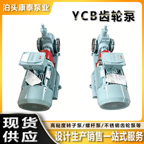 YCB齿轮泵卧式增压喷射燃油液压泵不锈钢切削液燃油剂润滑油泵