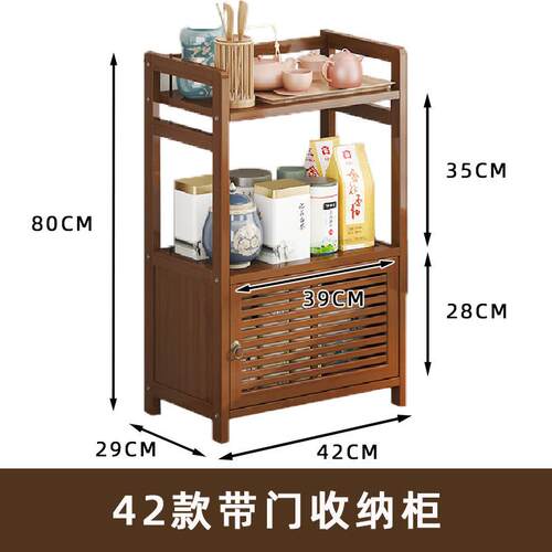 R置*茶台家用小茶桌侧边柜茶边柜客MJU泡厅茶具收纳移物动烧水茶