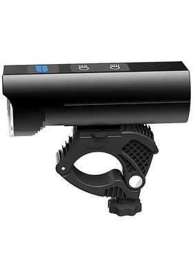 跨境自行车数显前灯夜双关远开近光充行电强光高亮骑骑GVV山地车