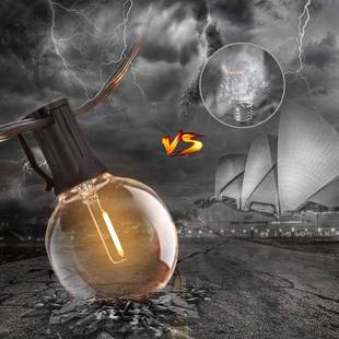 G40LED30.米50灯串塑料灯泡营防碎氛围装 LED 饰5灯暖光G40无品牌