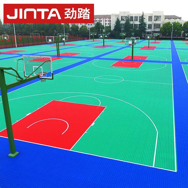 场滑悬地JT-XF板幼儿浮园室外拼装地板篮球场地胶操体育跑道防地