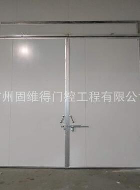 工厂仓库厂房钢制拉彩钢板岩棉板聚氨酯开发泡防推火门隔音门QNQ