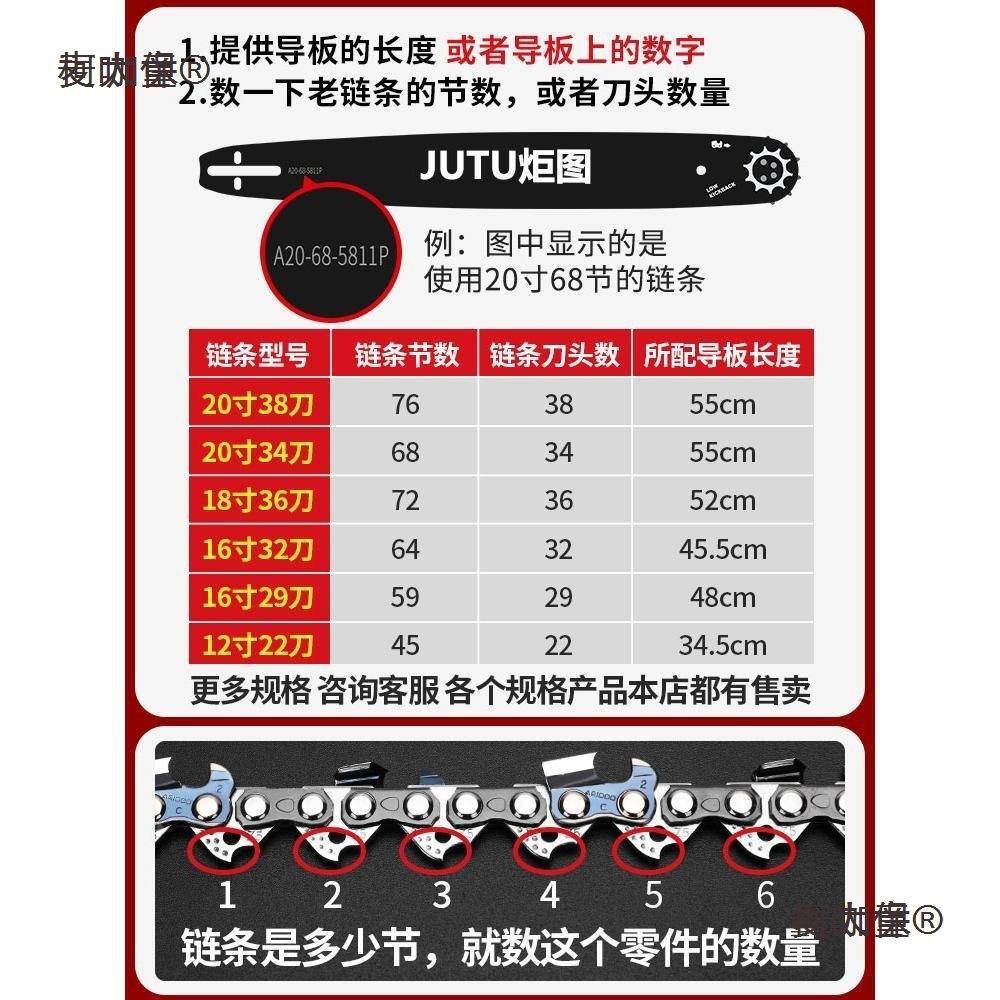 德国进口无品牌/金钢油锯导板20寸18寸通条导用链锯板合电锯板16