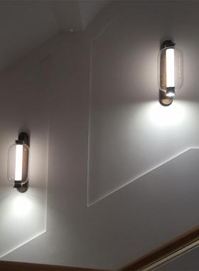 2024款中古tb-67360新卧室床个性新中式壁灯头关玻璃灯复古玄走廊